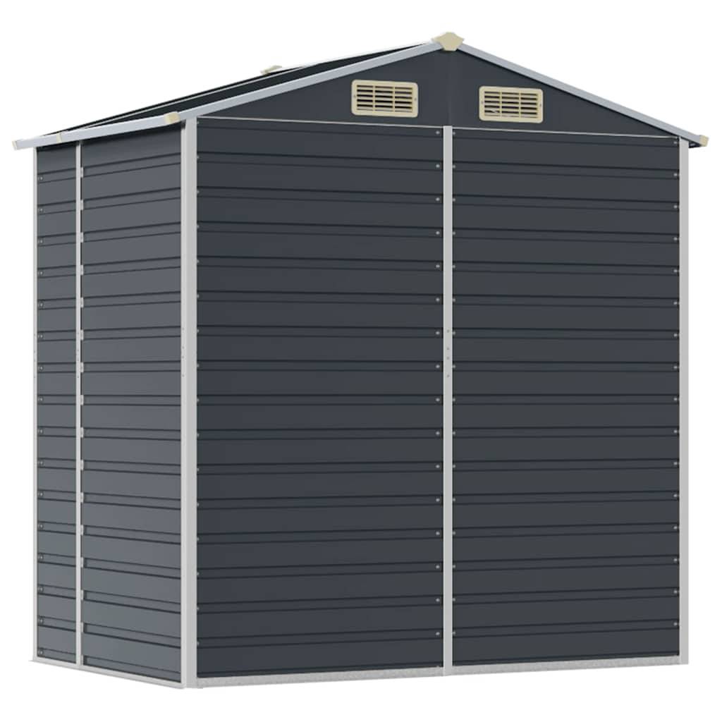 Vidaxl - Abri de jardin anthracite 191x130x198 cm acier galvanisé vidaXL 3188253 - Image 9
