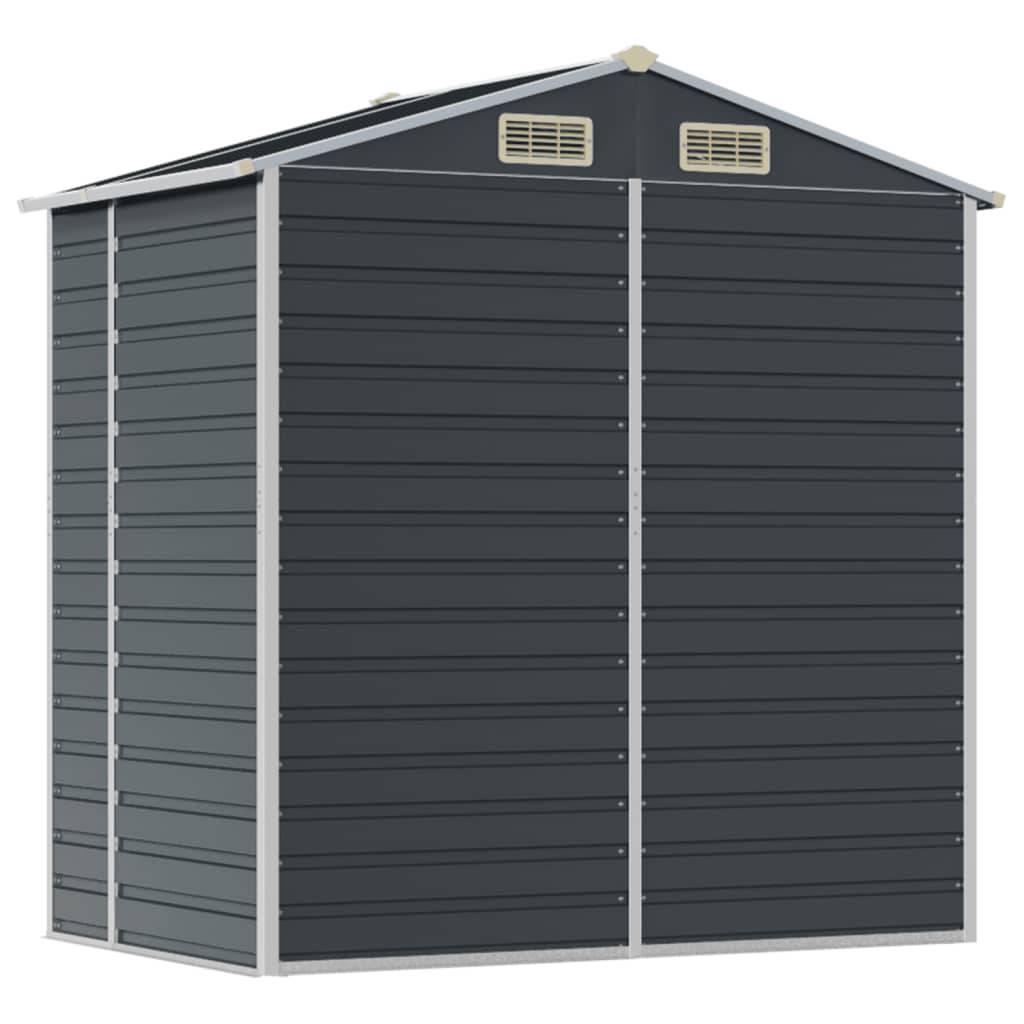 Vidaxl - Abri de jardin anthracite 191x130x198 cm acier galvanisé vidaXL 3188253 - Image 8