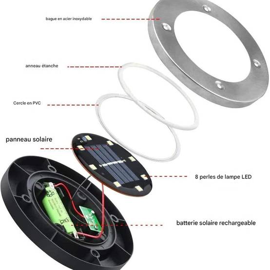 Lampes solaires d'extérieur à LED - IntiMeg - Image 6