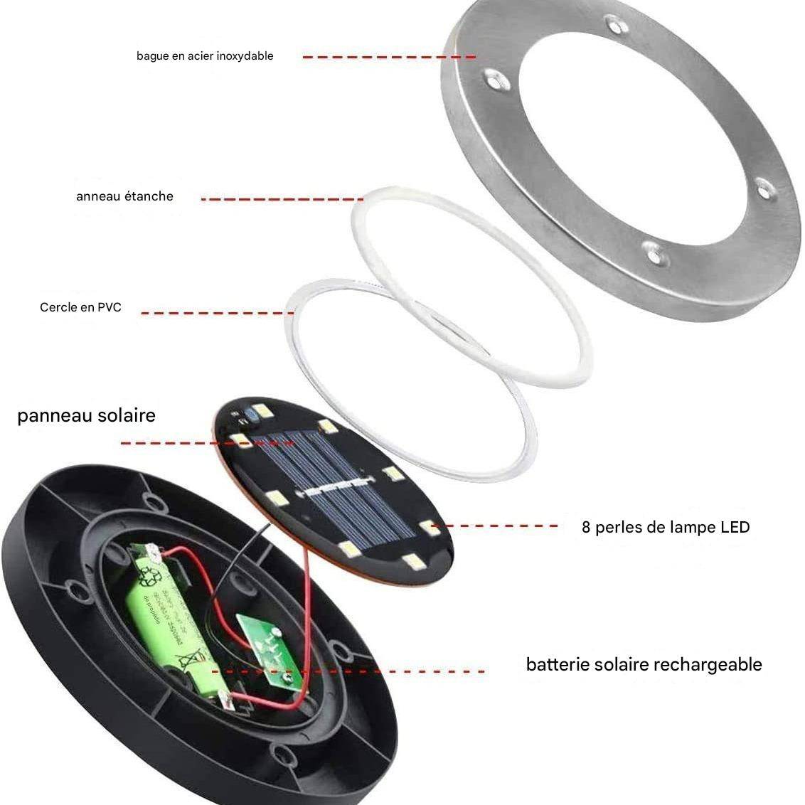 Lampes solaires d'extérieur à LED - IntiMeg - Image 6