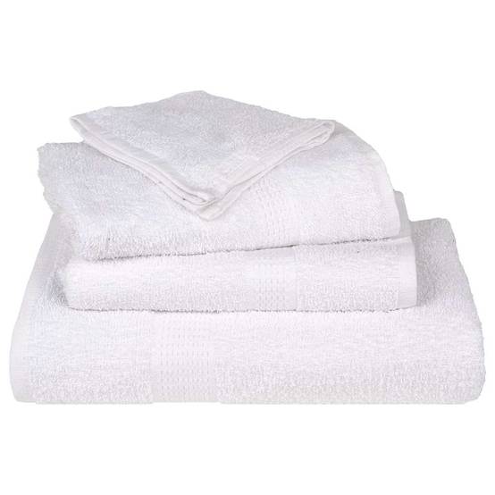 Serviettes de douche FROGN 2 pcs blanc 70x140 cm 360 g/m² Maison Chic - Image 4