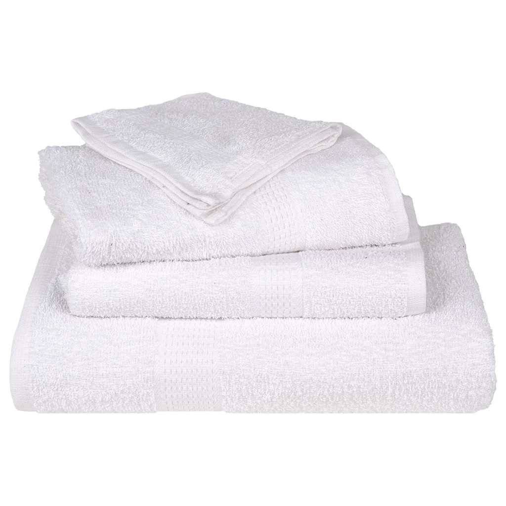 Serviettes de douche FROGN 2 pcs blanc 70x140 cm 360 g/m² Maison Chic - Image 4