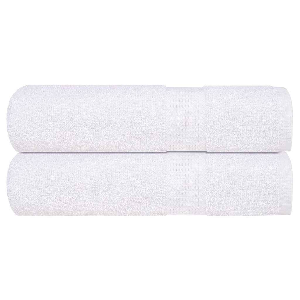Serviettes de douche FROGN 2 pcs blanc 70x140 cm 360 g/m² Maison Chic - Image 2