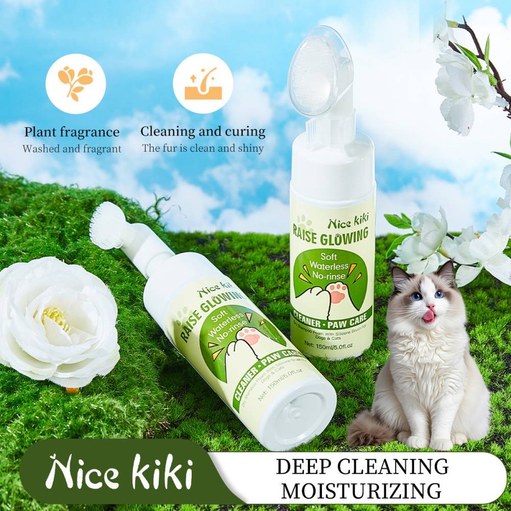 Nettoyeur de pattes pour chat - Mousse hydratante portable - Living123 - Image 4