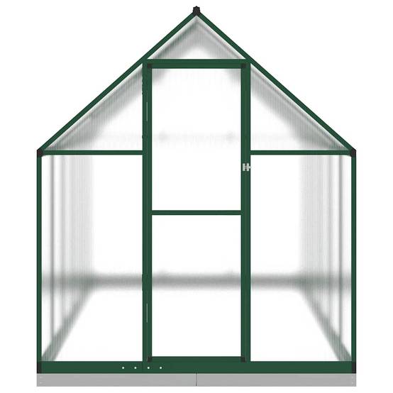Serre de Jardin Aluminium Polycarbonate Base Incluse 334x169x202cm Vert - ComfortXL Outdoor Living - Image 3