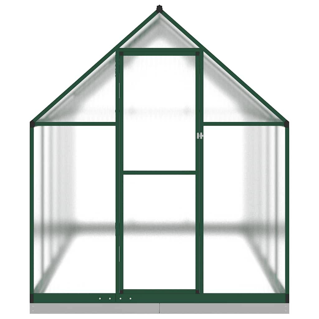 Serre de Jardin Aluminium Polycarbonate Base Incluse 334x169x202cm Vert - ComfortXL Outdoor Living - Image 3