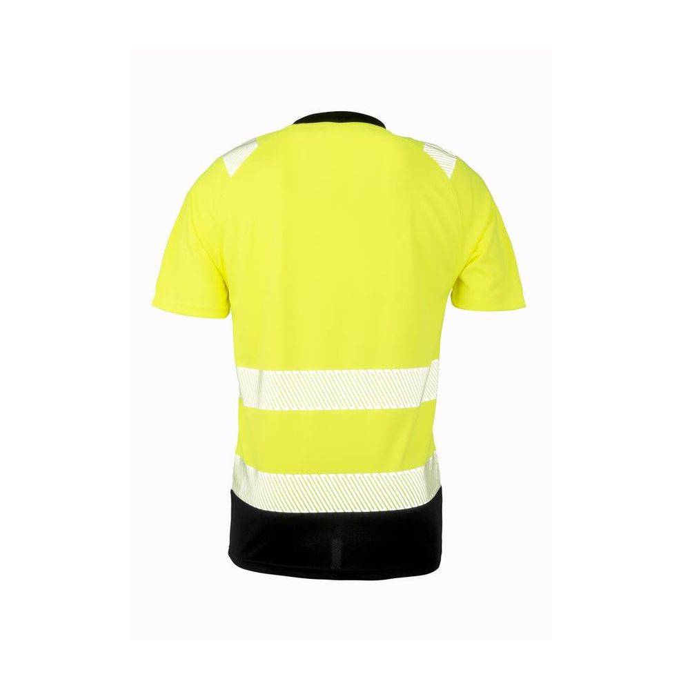 T-shirt haute visibilité en polyester recyclé Result Jaune Fluo L - XL - Image 2