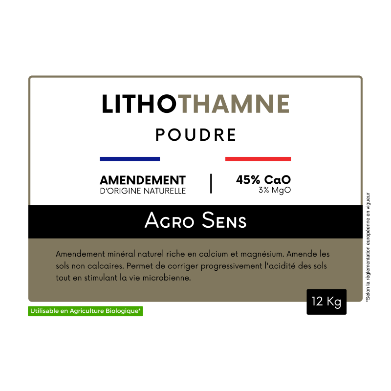 Lithothamne en poudre - Amendement calcaire naturel pour le jardin - Seau 12 kg - Image 3