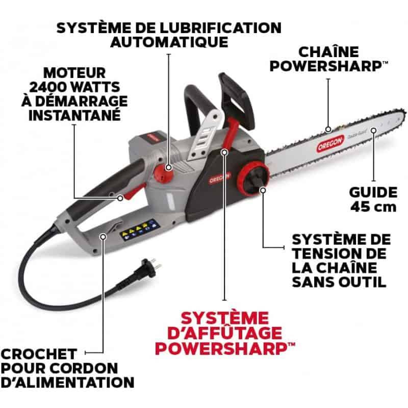 Oregon - Tronçonneuse électrique Oregon Cs1500 Démarrage Instantané, Affûtage Intégré Powersharp - Oregon - Image 2