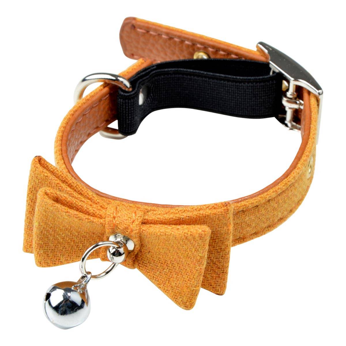 Love Story - Collier pour Chat "Anti Etranglement" 27cm Moutarde - Image 1