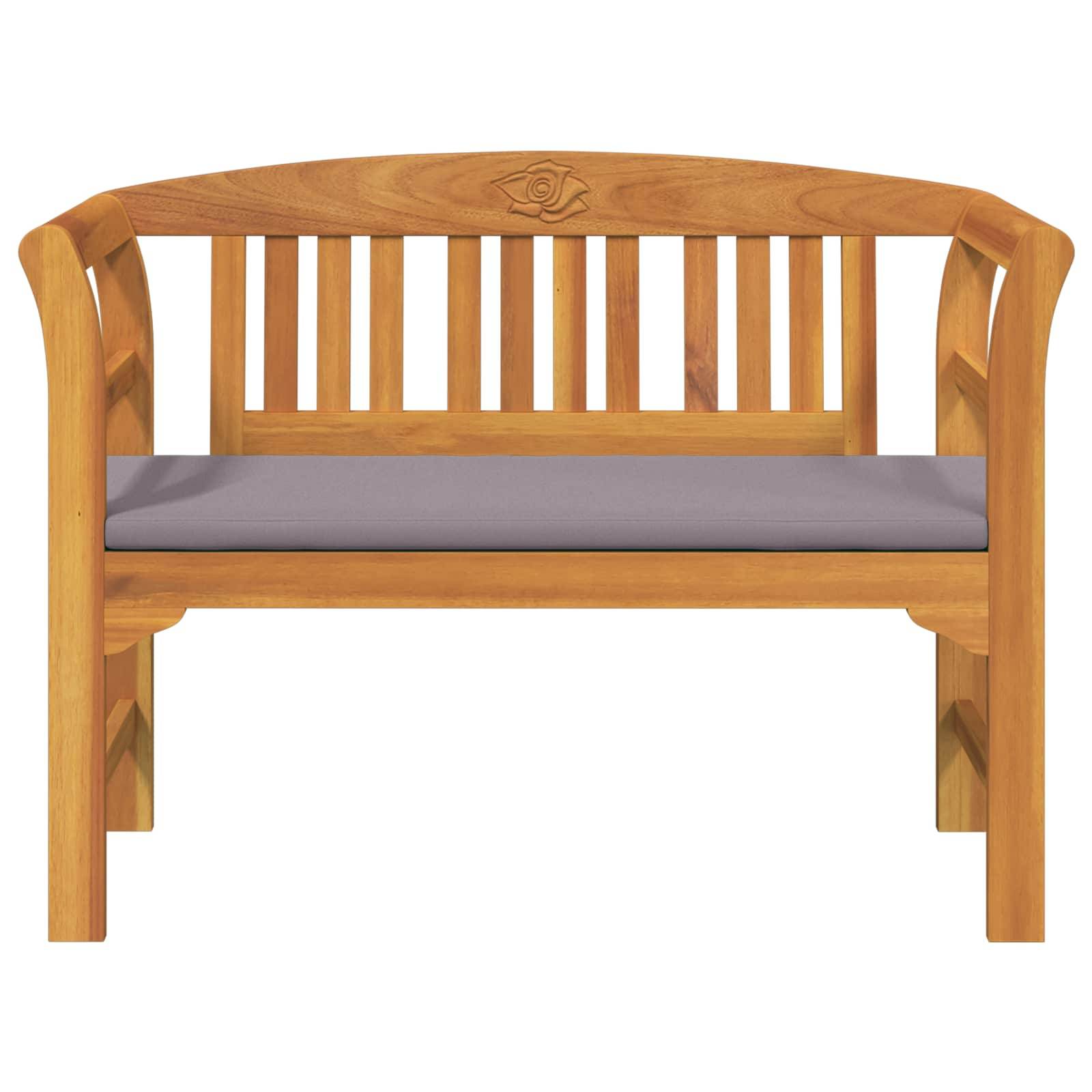 Vidaxl - Banc rose Naturel 114 x 46 x 82,5 cm Bois d'Acacia Massif vidaXL 42024773 - Image 5