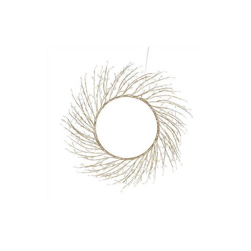 Lotti - Couronne lumineuse de Noël 350 Micro LED blanc chaud et froid scintillante Tiglio ø75cm - Image 3