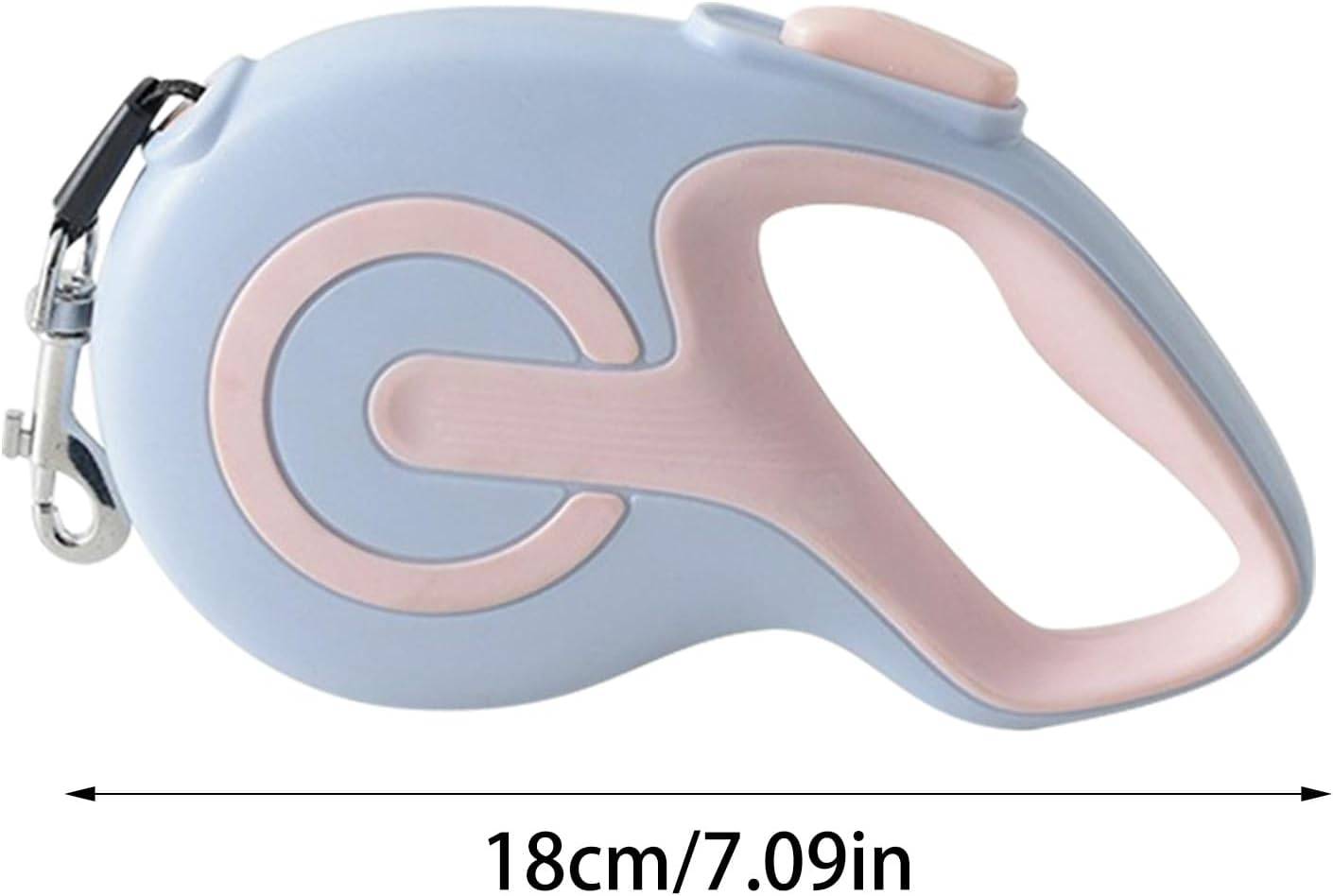 Laisse rétractable pour chien - 4,9 m nylon résistant - Poignée ergonomique antidérapante - bleu - Living123 - Image 7