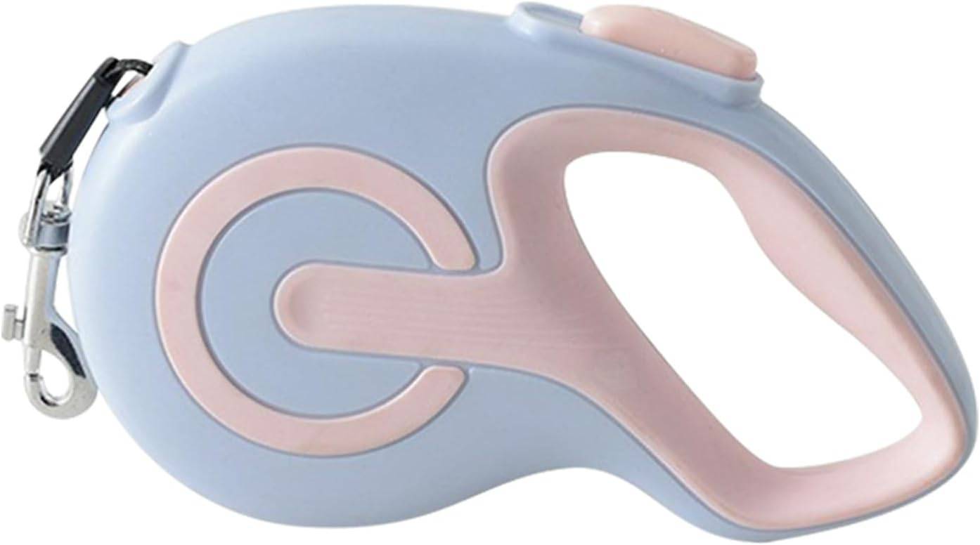 Laisse rétractable pour chien - 4,9 m nylon résistant - Poignée ergonomique antidérapante - bleu - Living123 - Image 1