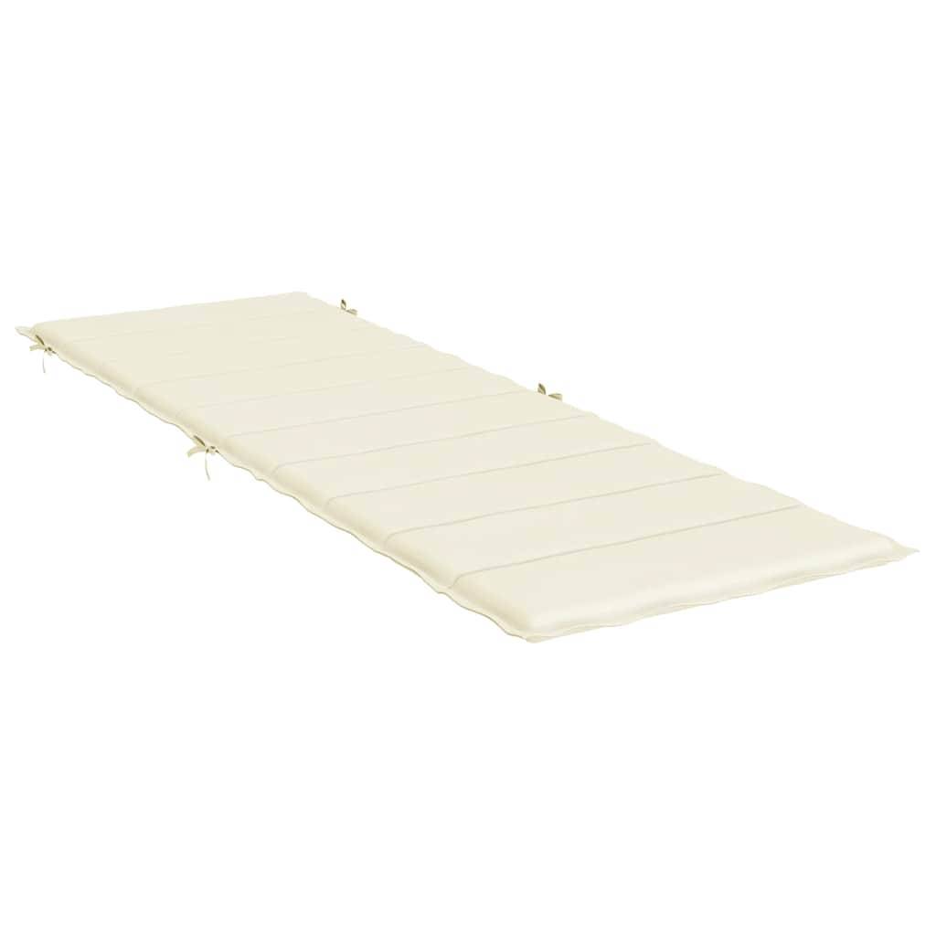 PANGIVO - Coussin de chaise longue tissu oxford crème 186 x 58 x 4 cm - PANGIVO - Image 4