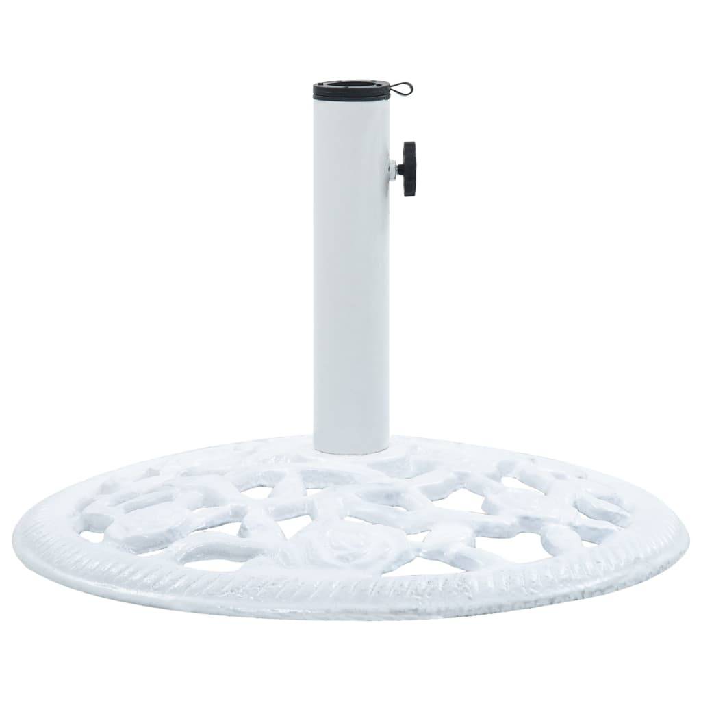 Socle de parasol - accessoire parasol Blanc 12 kg 48 cm Fonte - MEUBLE PRO - Image 2