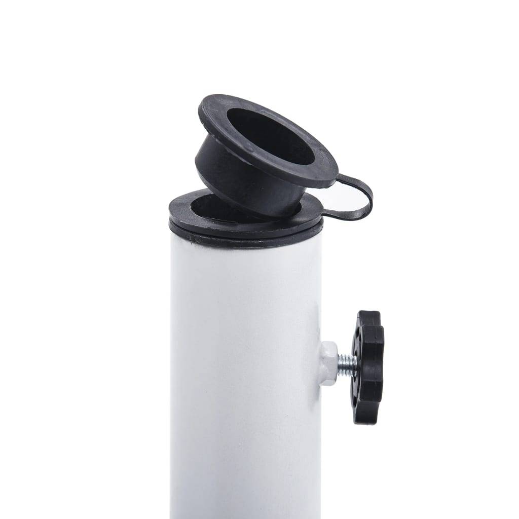 Socle de parasol - accessoire parasol Blanc 12 kg 48 cm Fonte - MEUBLE PRO - Image 6