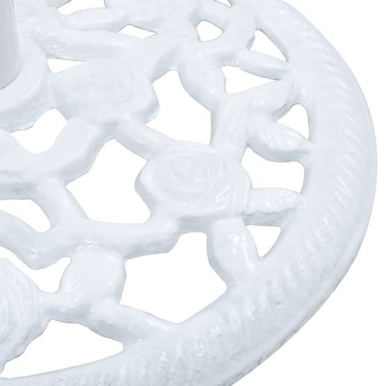 Socle de parasol - accessoire parasol Blanc 12 kg 48 cm Fonte - MEUBLE PRO - Image 5