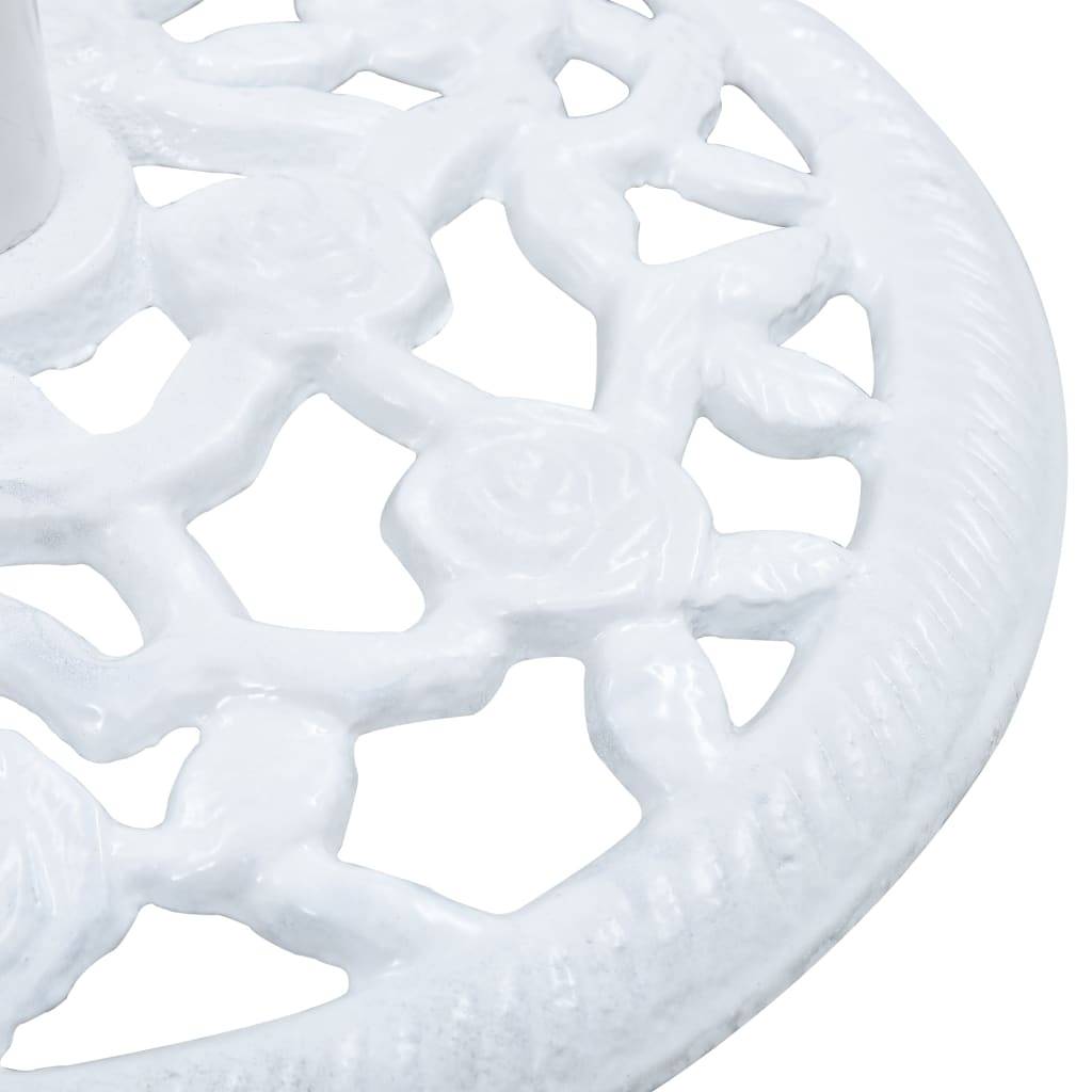 Socle de parasol - accessoire parasol Blanc 12 kg 48 cm Fonte - MEUBLE PRO - Image 5