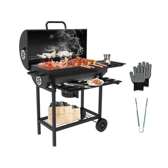Barbecue Charbon de Bois XXL,Barbecue,avec Grille de Cuisson XXL avec Deux éTagèRes - Image 1
