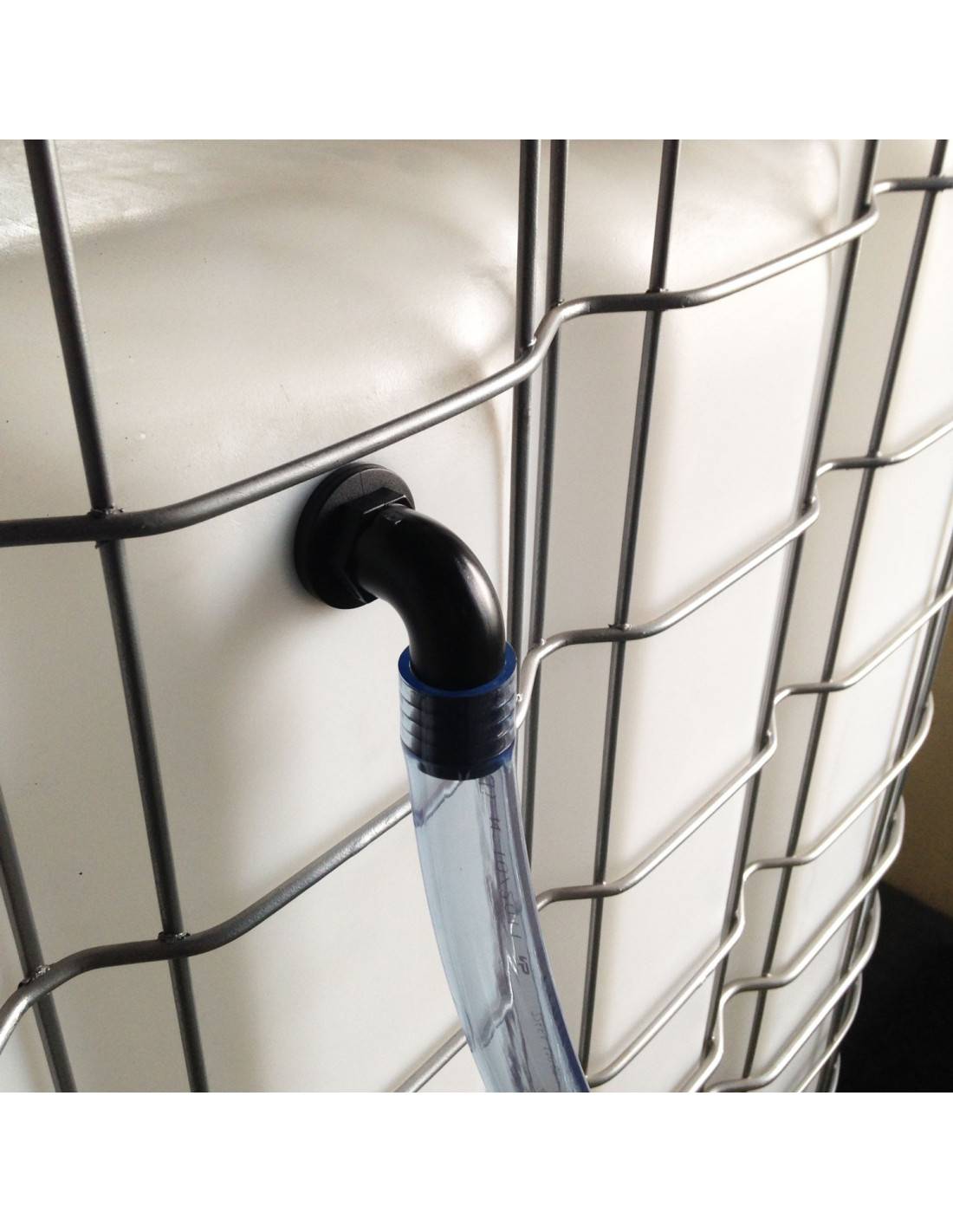 Pack trop-plein cuve eau embout coudé Ø 20 mm + 2M Tuyau - Image 1