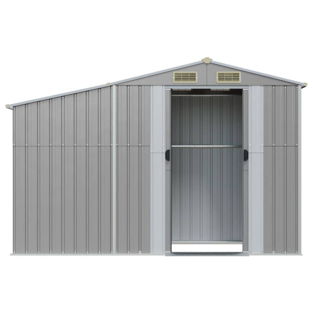 Vidaxl - Abri de jardin gris 277x93x179 cm acier galvanisé vidaXL 364516 - Image 10