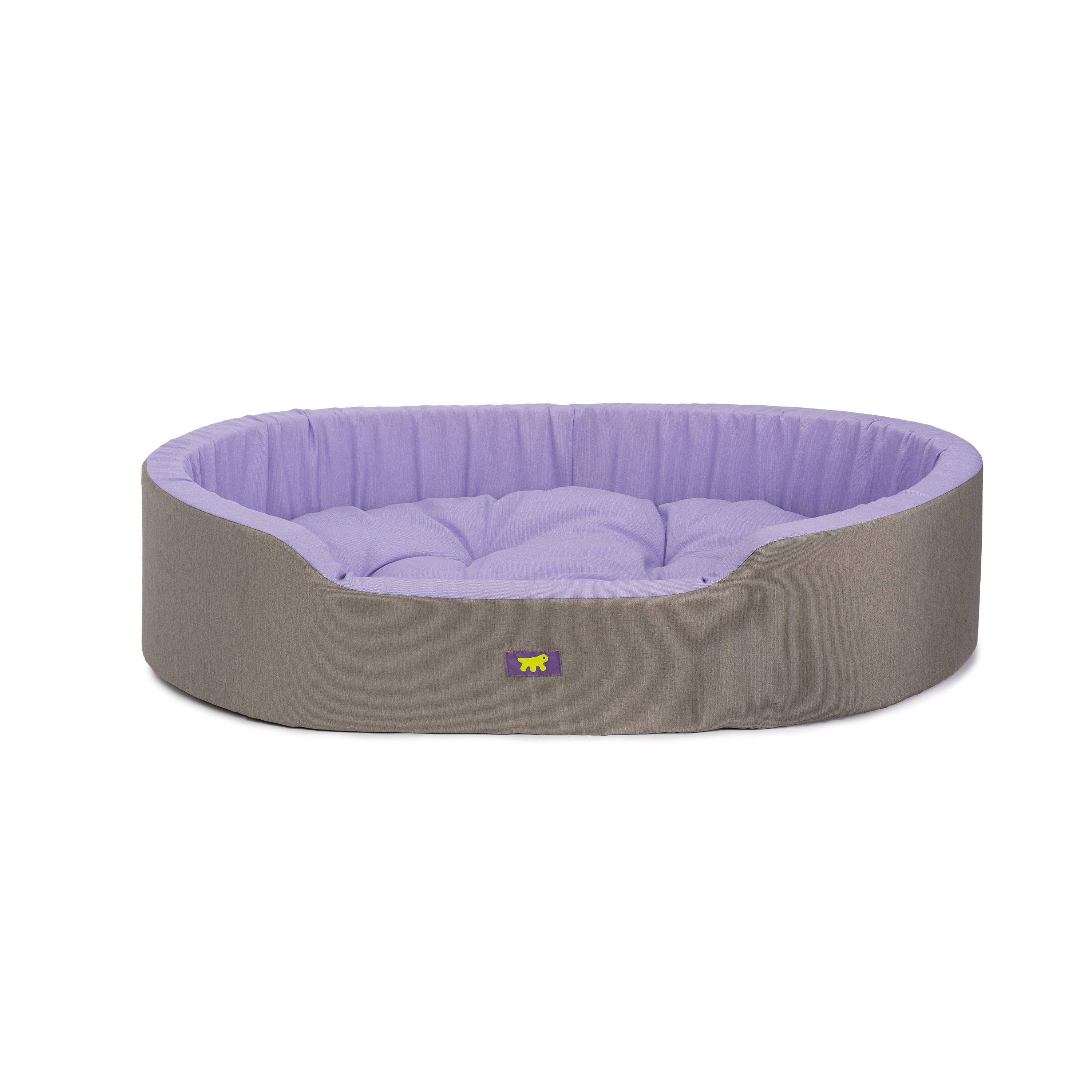 Ferplast - Ferplast Panier Chien Dandy, Coussin Amovible et Lavable, Housse en Coton avec Rembourrage Doux, Lit Chiens Moyen, 95 x 60 x H 21 cm, Lilas - Image 1