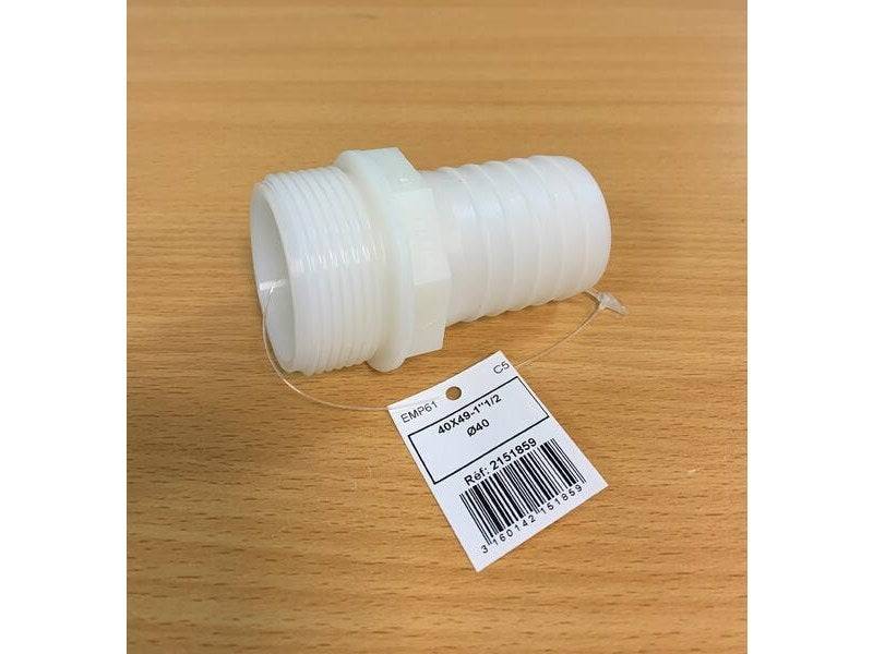 Boutte - Embout mâle polyamide 40X49 tuyau diam. 40mm - Image 2