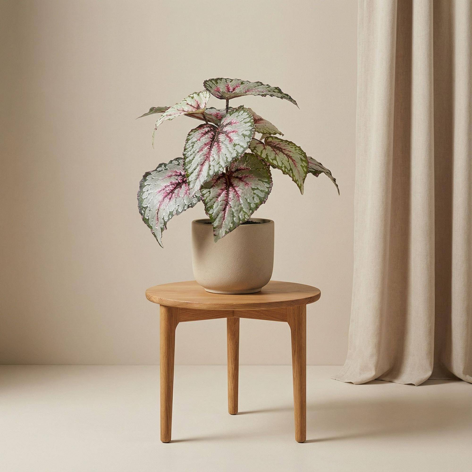 Begonia - UV - intérieur et extérieur - Ø10cm - Plante artificielle - Image 3