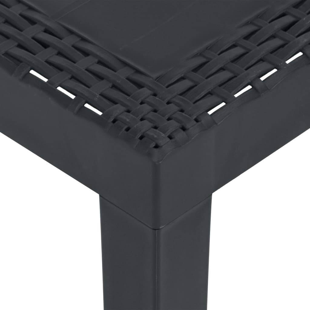 Salon de Jardin 3 pcs 2 Fauteuils Table Basse Plastique Coussins Gris – ComfortXL Outdoor Living - Image 6