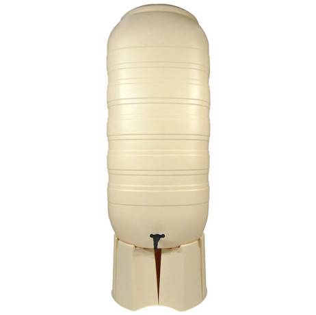 Récupérateur d'eau de pluie colonne 250 litres, Couleur Taupe, Socle Sans socle - Image 2