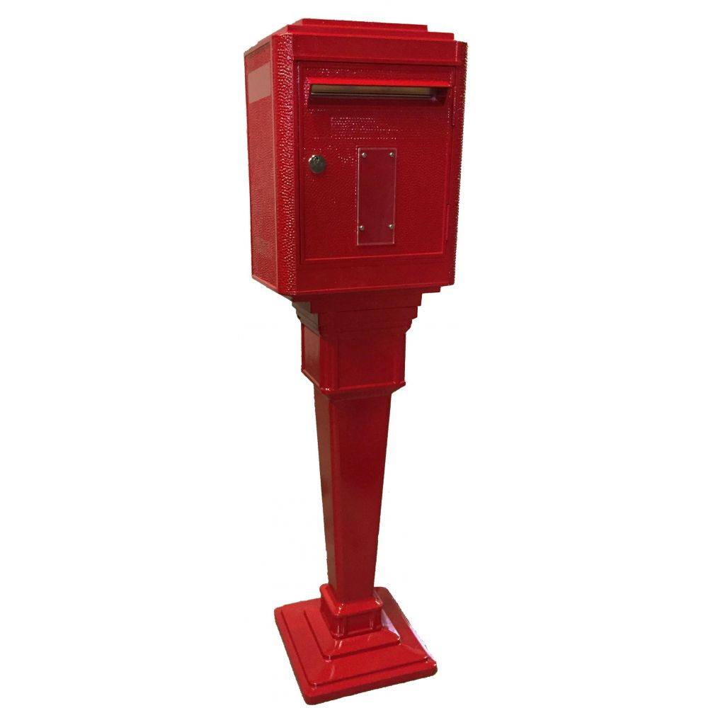 La Boite Jaune - Colonne pour boîte aux lettres en aluminium grand modèle 1950 - Image 4