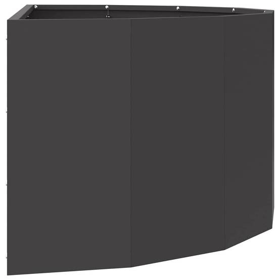 Vidaxl - Jardinière-Pot de fleur-Bac à fleurs Noir 90 x 45 x 35 cm Acier - Image 6
