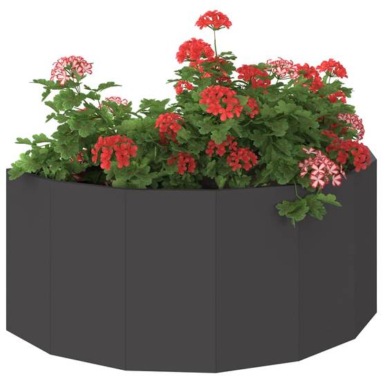 Vidaxl - Jardinière-Pot de fleur-Bac à fleurs Noir 90 x 45 x 35 cm Acier - Image 3
