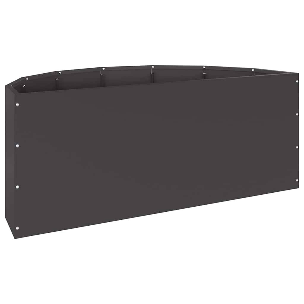 Vidaxl - Jardinière-Pot de fleur-Bac à fleurs Noir 90 x 45 x 35 cm Acier - Image 7