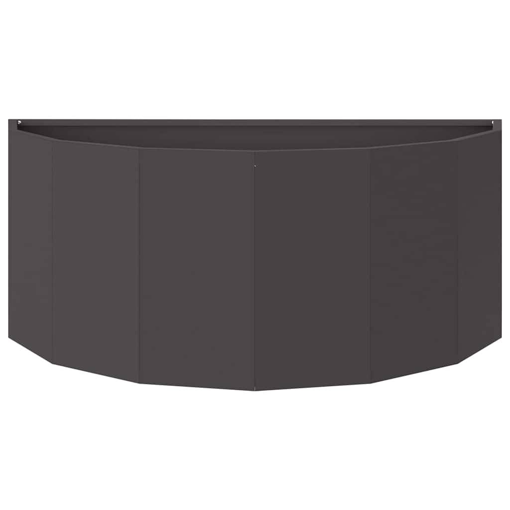 Vidaxl - Jardinière-Pot de fleur-Bac à fleurs Noir 90 x 45 x 35 cm Acier - Image 5