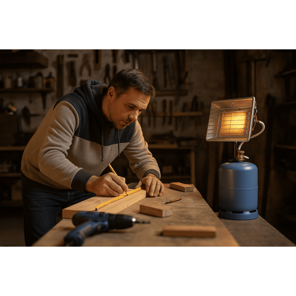 Chauffage à gaz Radiant au gaz 4500W Exterieur Avec détendeur gaz réglable Butane/Propane - Image 9