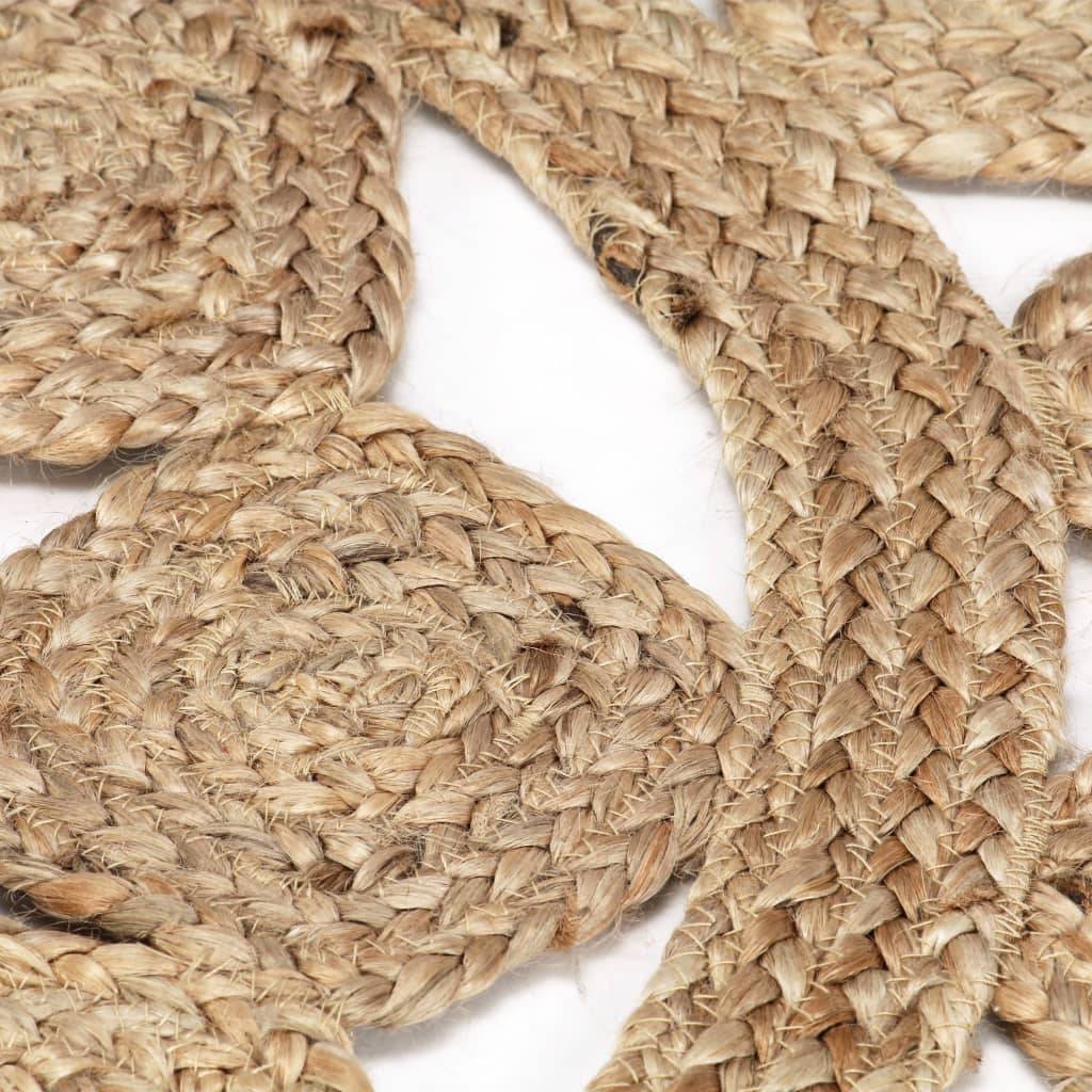 Grand Tapis Circulaire Artisanal en Jute Tressé Durable pour Décoration d'Intérieur Brun 210 cm – ComfortXL Outdoor Living - Image 3