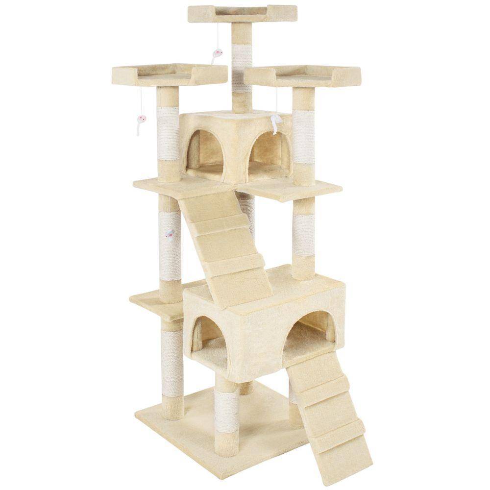 Arbre à chat 170 cm beige - Image 1