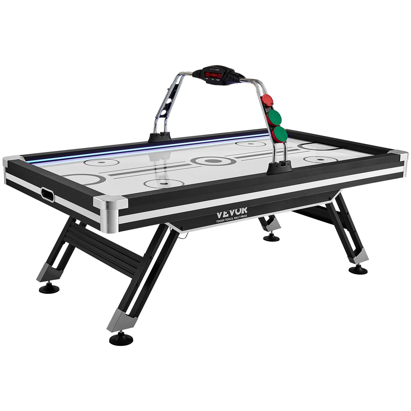 Vevor - VEVOR Table air hockey avec score LED intérieur, 2 palets, 2 poussoirs, jeu arcade pour salle de jeux. - Image 1