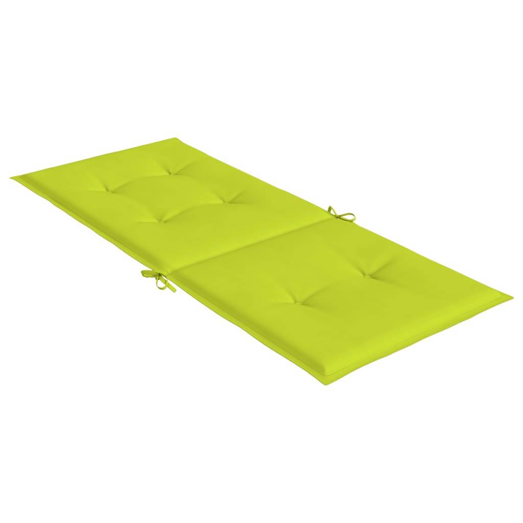 PANGIVO - Coussins de chaise à dossier haut lot de 4 polyester vert vif 120 x 50 x 3 cm - PANGIVO - Image 6