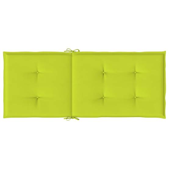 PANGIVO - Coussins de chaise à dossier haut lot de 4 polyester vert vif 120 x 50 x 3 cm - PANGIVO - Image 7