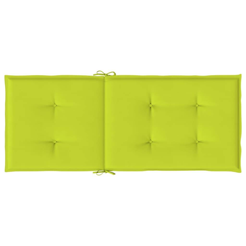 PANGIVO - Coussins de chaise à dossier haut lot de 4 polyester vert vif 120 x 50 x 3 cm - PANGIVO - Image 7