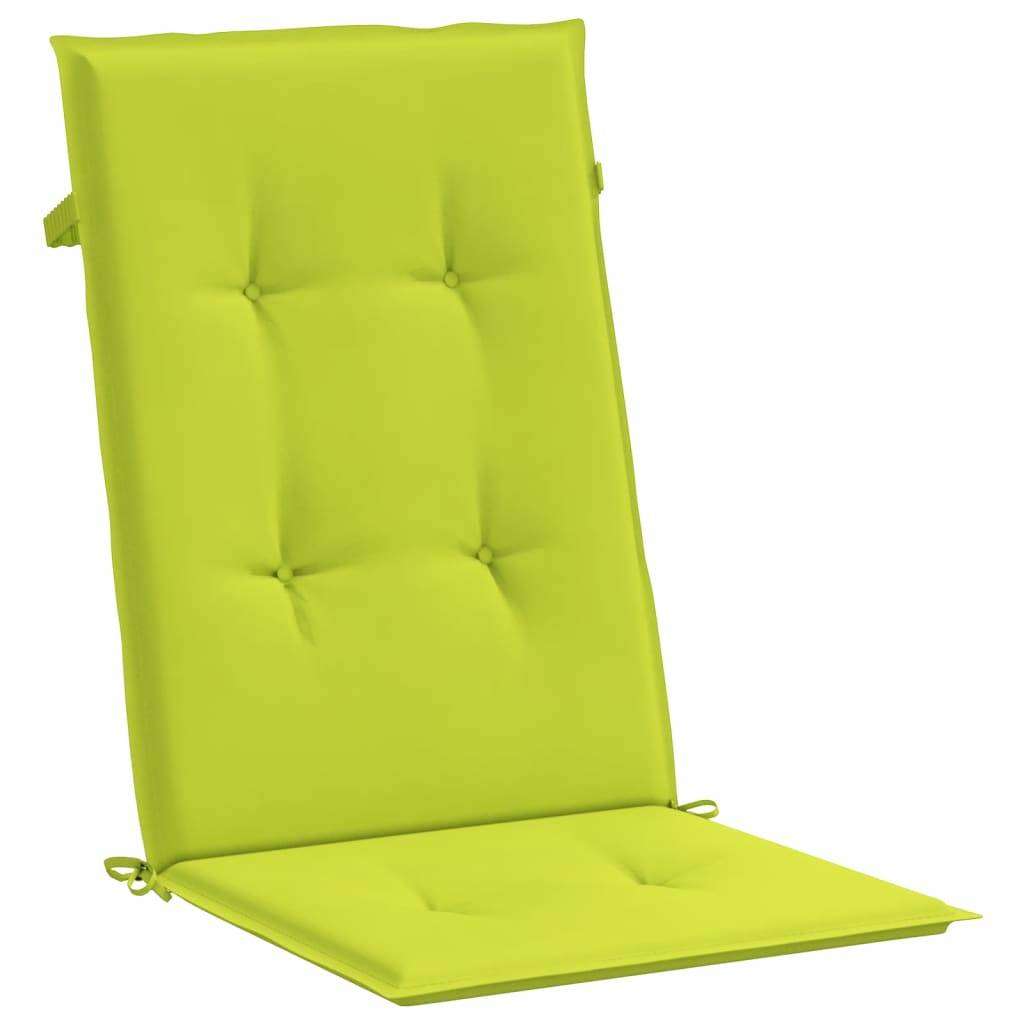 PANGIVO - Coussins de chaise à dossier haut lot de 4 polyester vert vif 120 x 50 x 3 cm - PANGIVO - Image 5