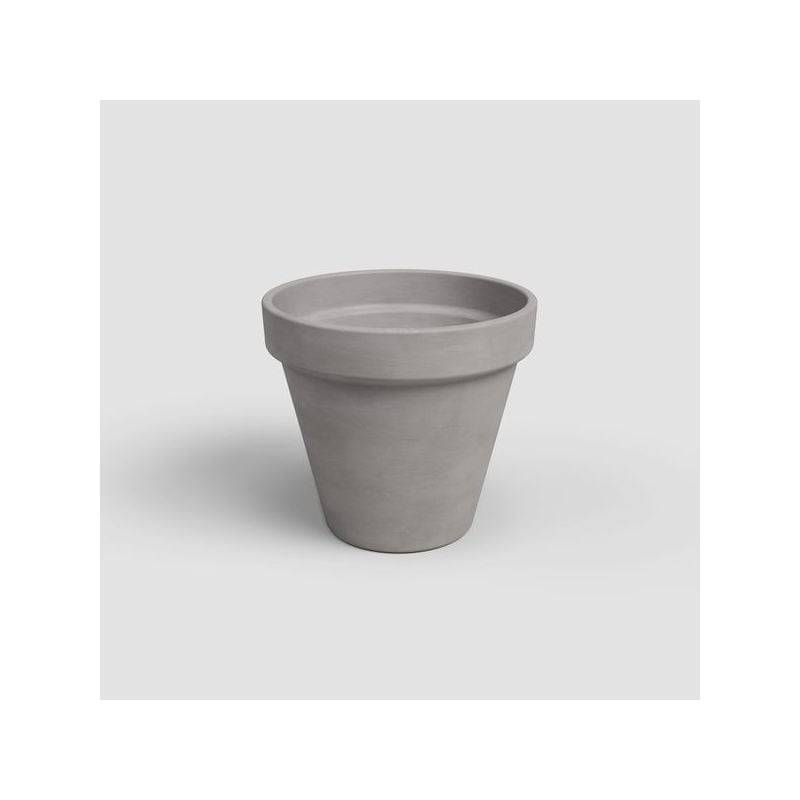Artevasi - Pot Amalia pot de fleurs terre cuite gris Ø 35 cm - ARTEVASI