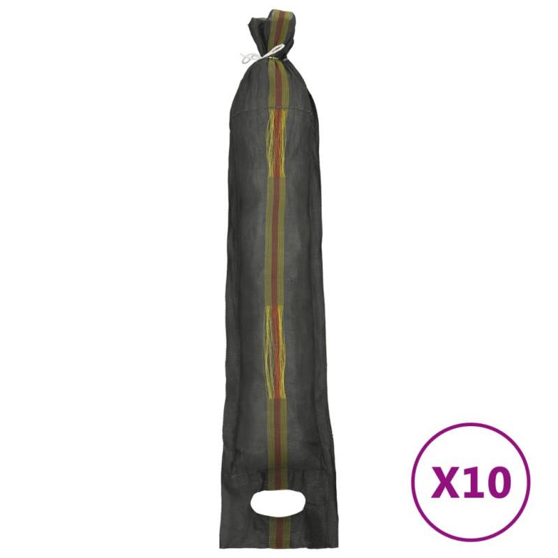 Vidaxl - Sacs De Sable 10 Pcs Vert Foncé 103x25 Cm Pehd - Image 2