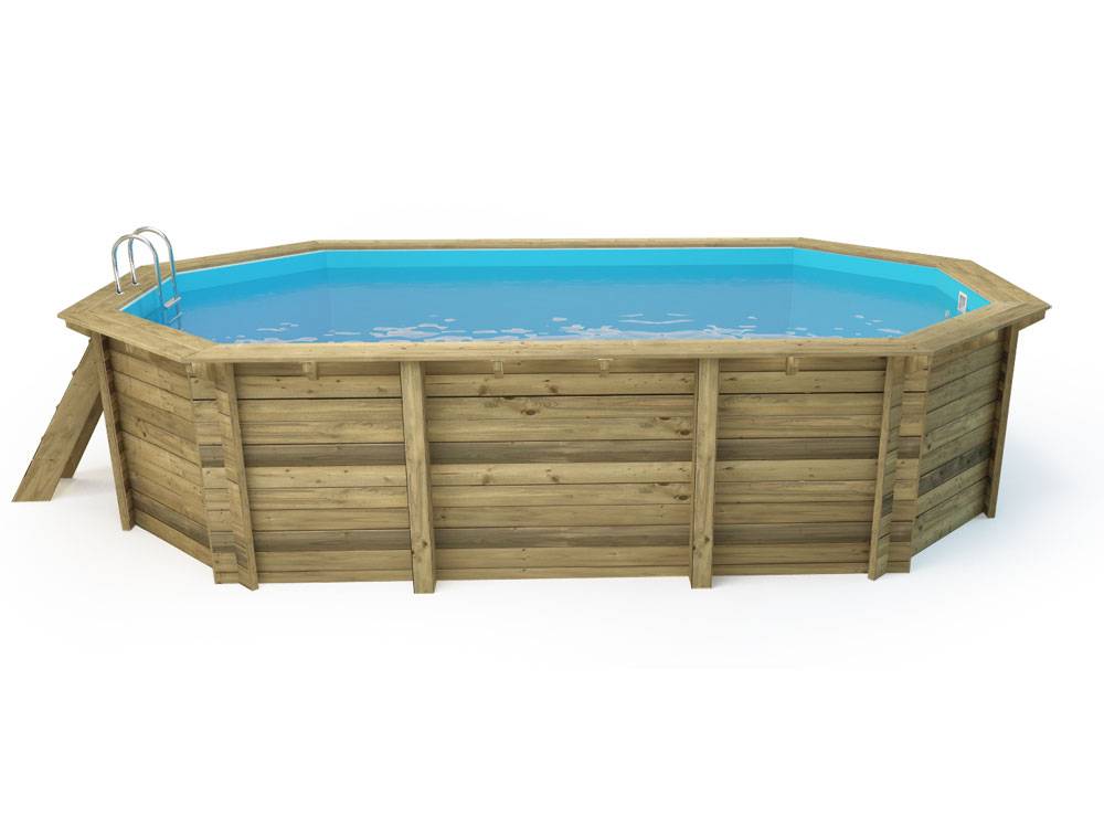Habitat Et Jardin - Piscine Bois " Cancun " - 6.53 X 4.41 X 1.45 M -habitat Et Jardin - Image 3