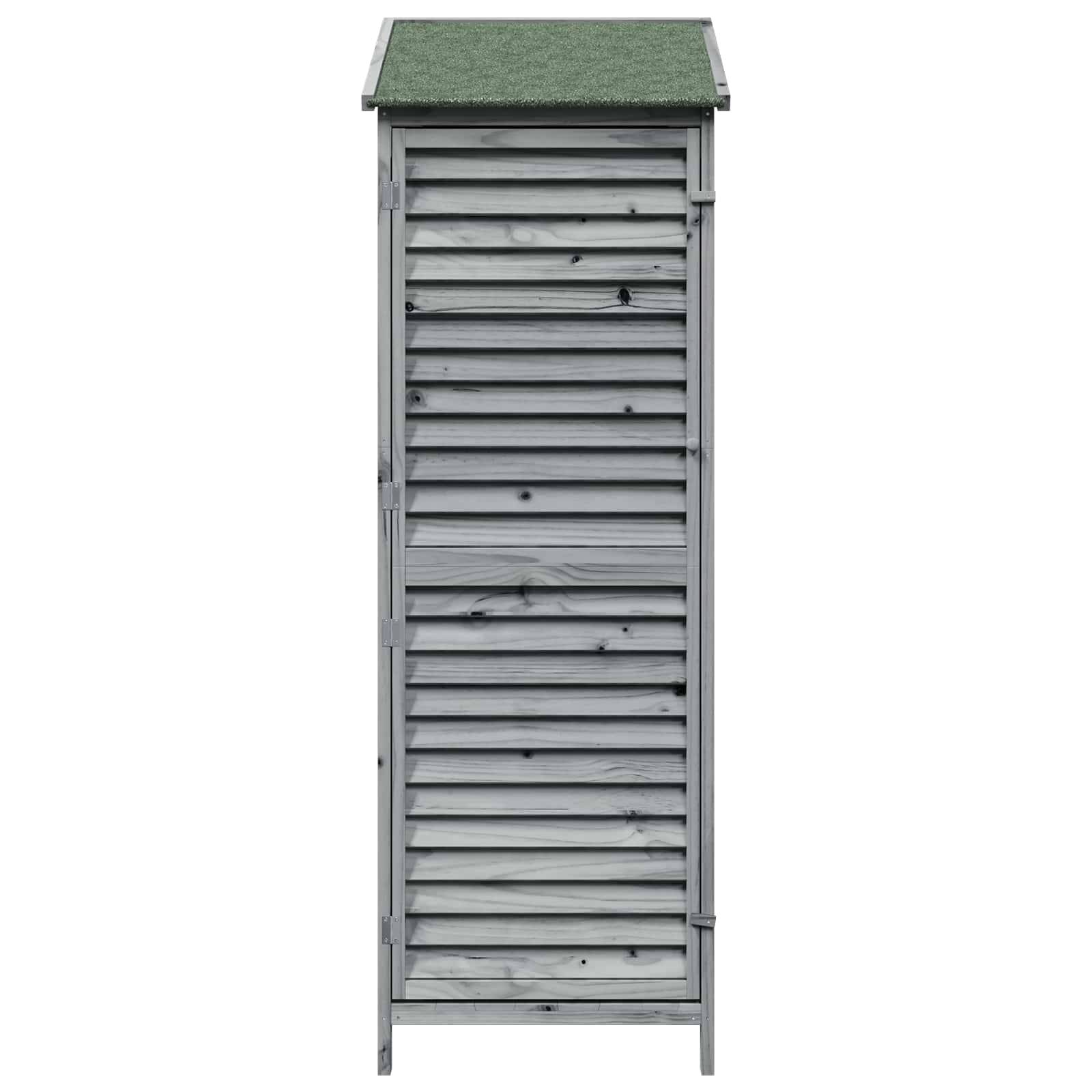 Vidaxl - Abri de jardin Gris 59,5 x 56 x 176,5 cm Bois de Sapin Massif vidaXL 42033462 - Image 6