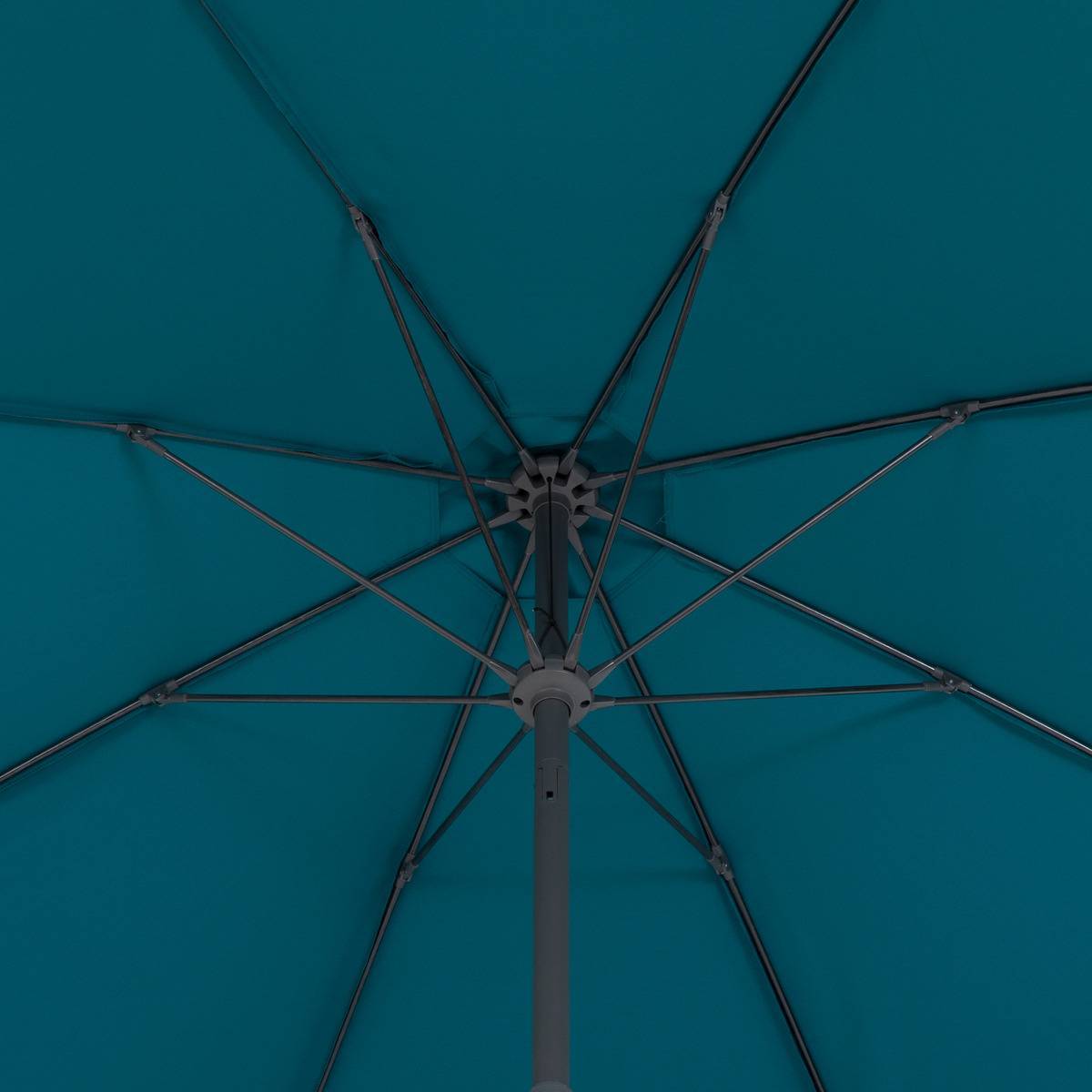 Hesperide - Parasol droit rond "Sisko" bleu canard 2,7m Hespéride - Image 4