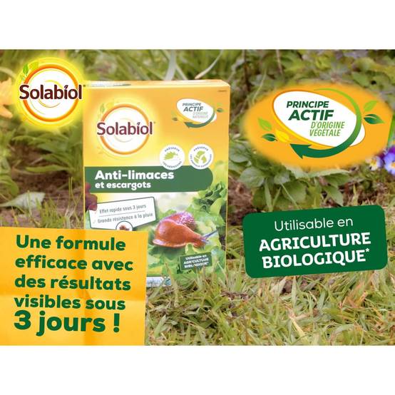 Solabiol - Anti-Limaces et escargots - Boite de 750 grs - Utilisable en Agriculture Biologique - Image 7